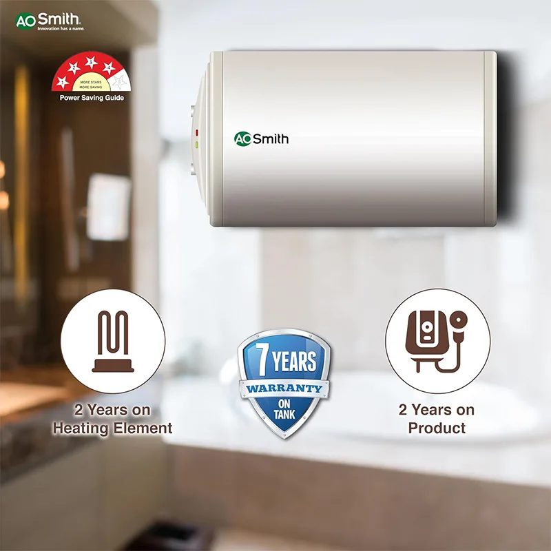 AO Smith HAS-X1-015-LHS Storage 15 Litre Horizontal Water Heater (Geyser)