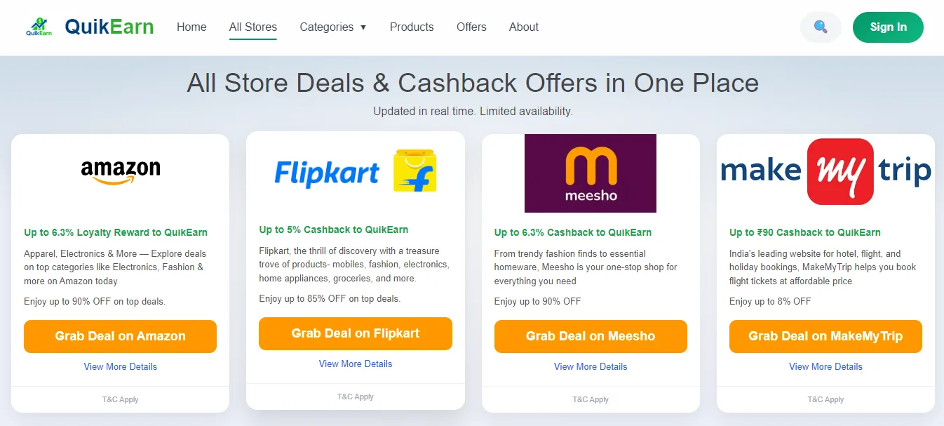 Click store link